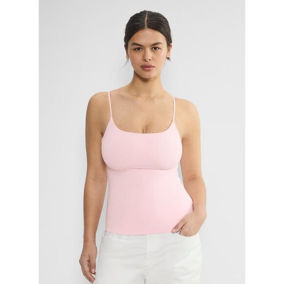 CONTOUR ARITZIA Women's Original Squareneck Cami Hip Tank Size S In Tart Pink - Picture 1 of 14